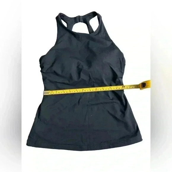 Athleta  32 B/C Black Maldives High Neck Tankini Top Swim - Picture 5 of 8